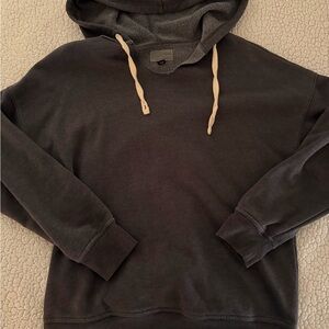 Universal Thread Black Hoodie with Tan Drawstrings
